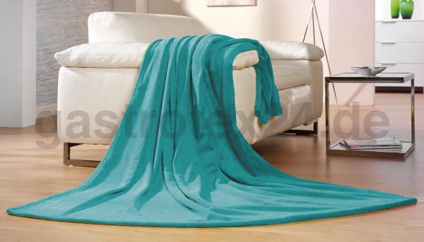 Mikrofaserdecke Memphis Premium petrol